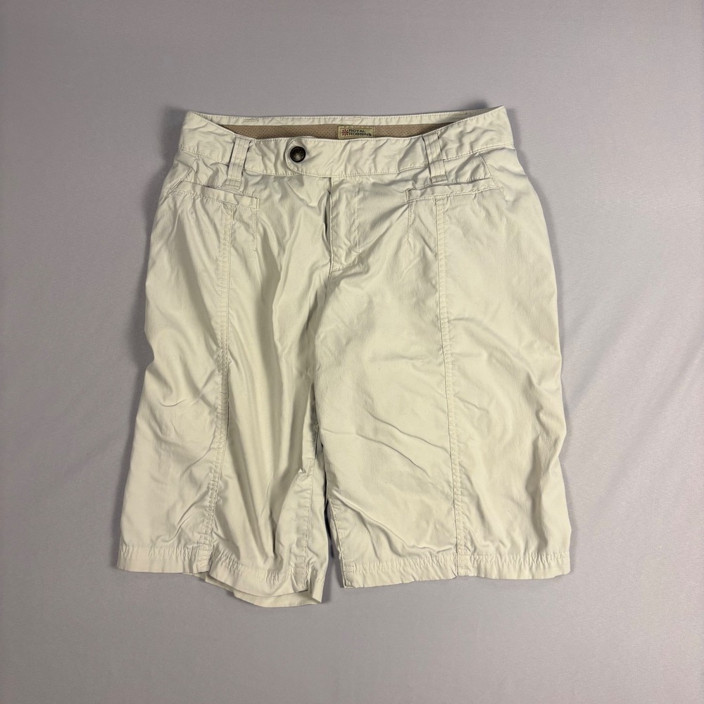 Royal Robbins Womens‎ Vintage Khaki Hiking Shorts Size 6 Nylon Spandex Stretch